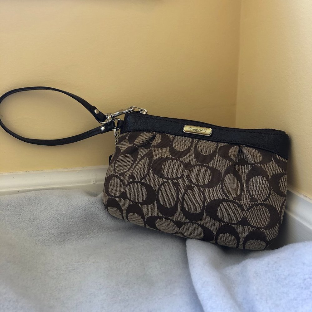 Coach Signature Collection Brown Clutch/Wristlet